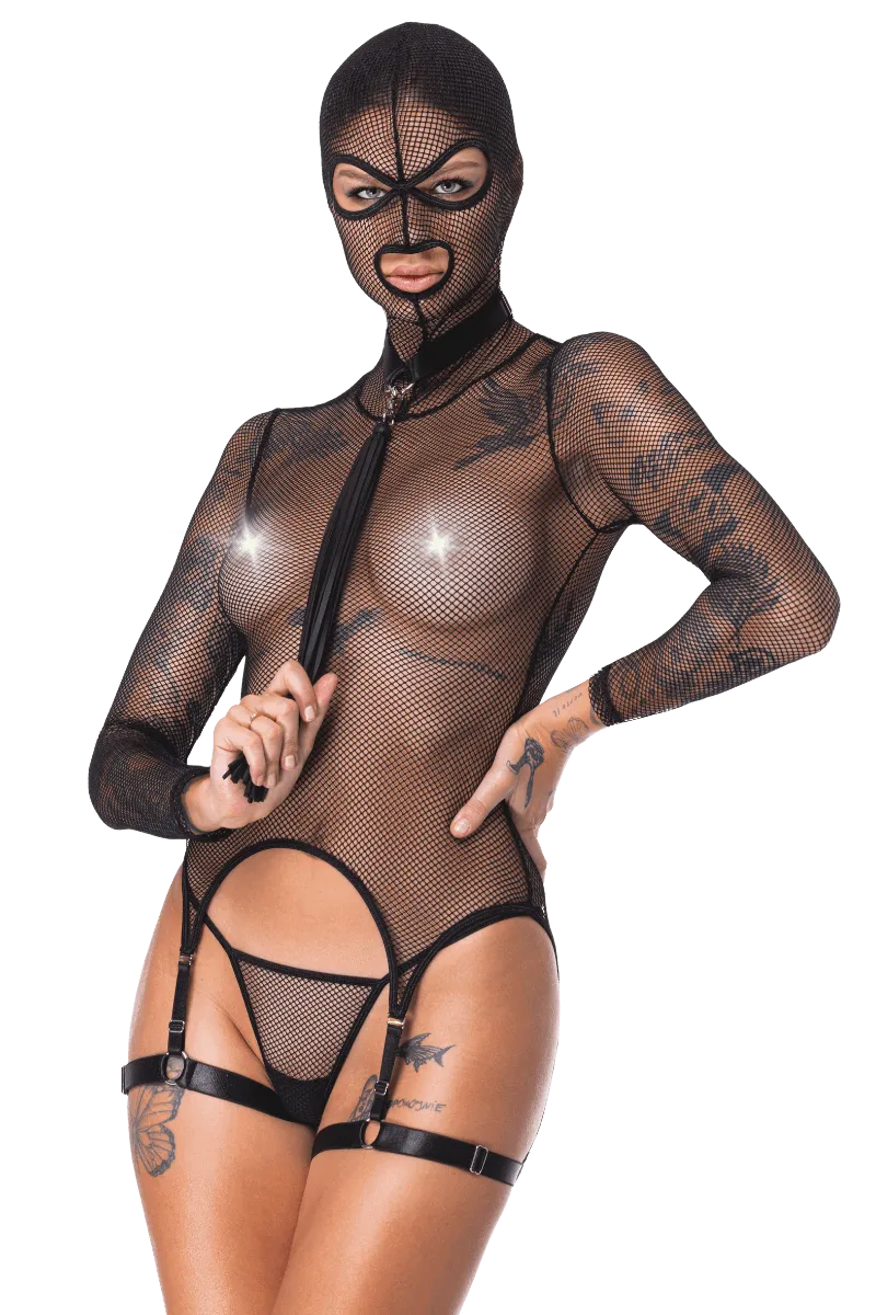 Kinky Strapshemd mit Kopfmaske Kinky Strapshemd mit Kopfmaske