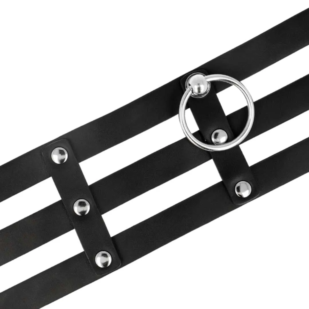 Handgefertigter Choker mit Triple-Band – Bild 4