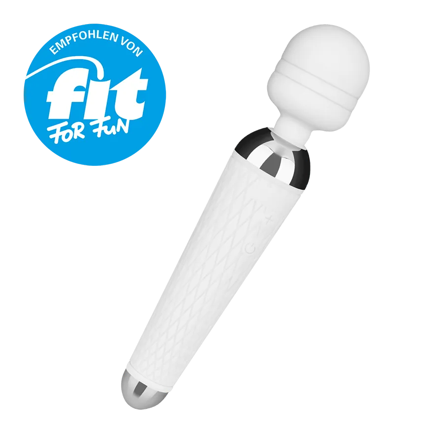 Aufladbarer Silikon-Massager, 19,5 cm Aufladbarer Silikon-Massager, 19,5 cm