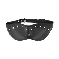 Leder-Augenmaske mit Flachnieten Leder-Augenmaske mit Flachnieten
