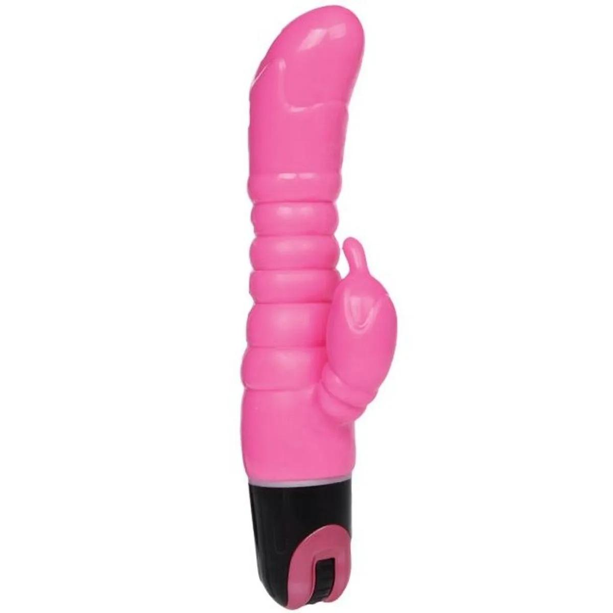 Rabbitvibrator mit Rillen am Schaft Rabbitvibrator mit Rillen am Schaft