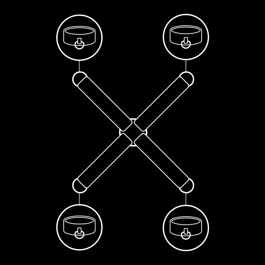 Fesseln "Bound 4-Way Hogtie" – Bild 5