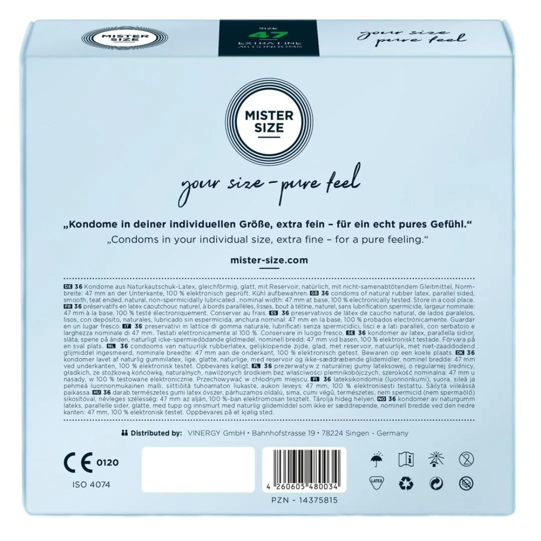 Kondome „47 mm“, transparent, hauchdünn, feucht – Bild 5