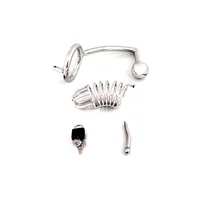 Chastity Cage with Screw: Keuschheitskäfig mit 45mm Ring, Dilator und Analplug Chastity Cage with Screw: Keuschheitskäfig mit 45mm Ring, Dilator und Analplug