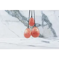 Yoni-Ei - Roter Quarz (Satz) Yoni-Ei - Roter Quarz (Satz)