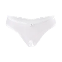 Schicker Ouvert-String mit Ziernaht Schicker Ouvert-String mit Ziernaht