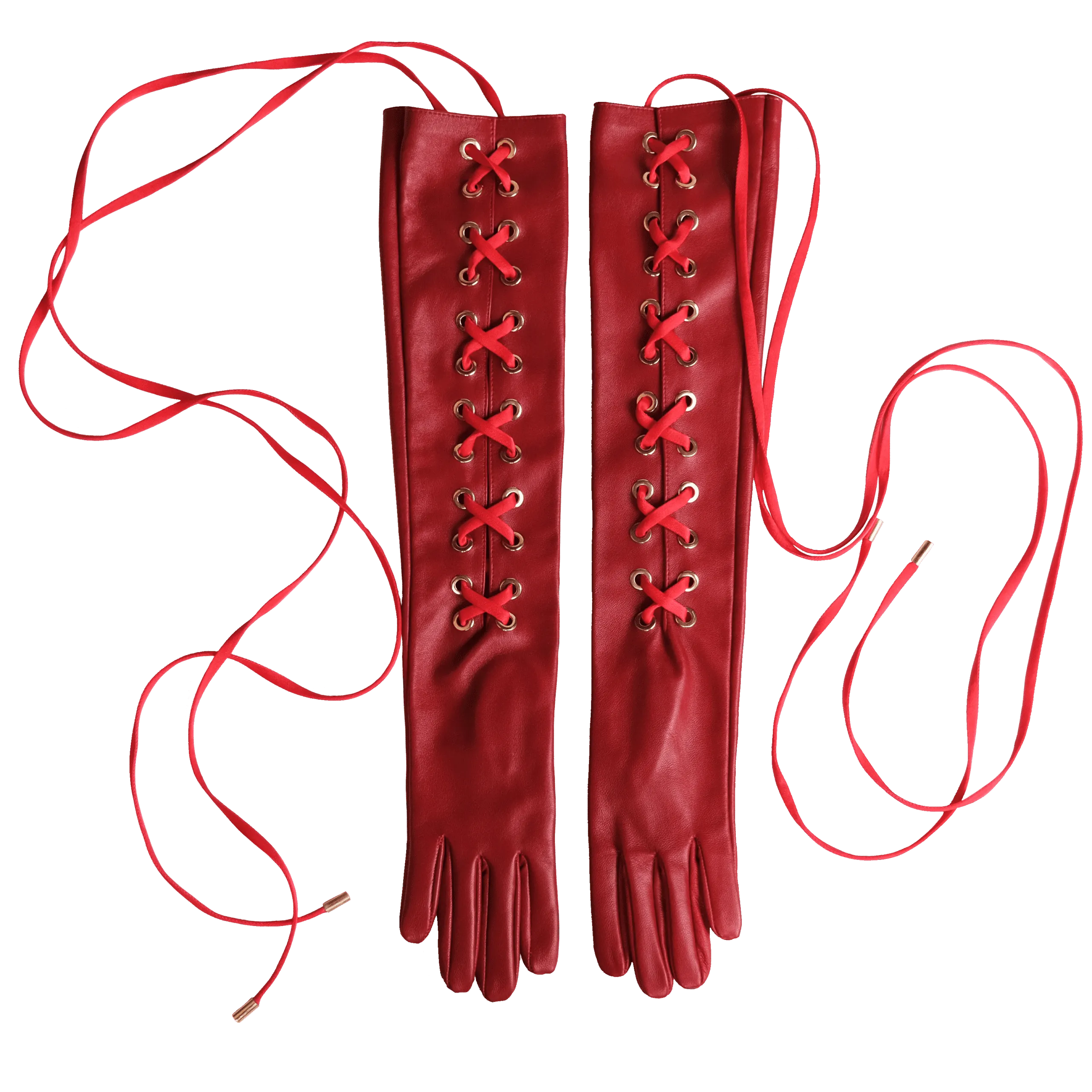 Elif Domanic - Lange Pouri Handschuhe | Valentins Kollektion Größe M – Bild 2