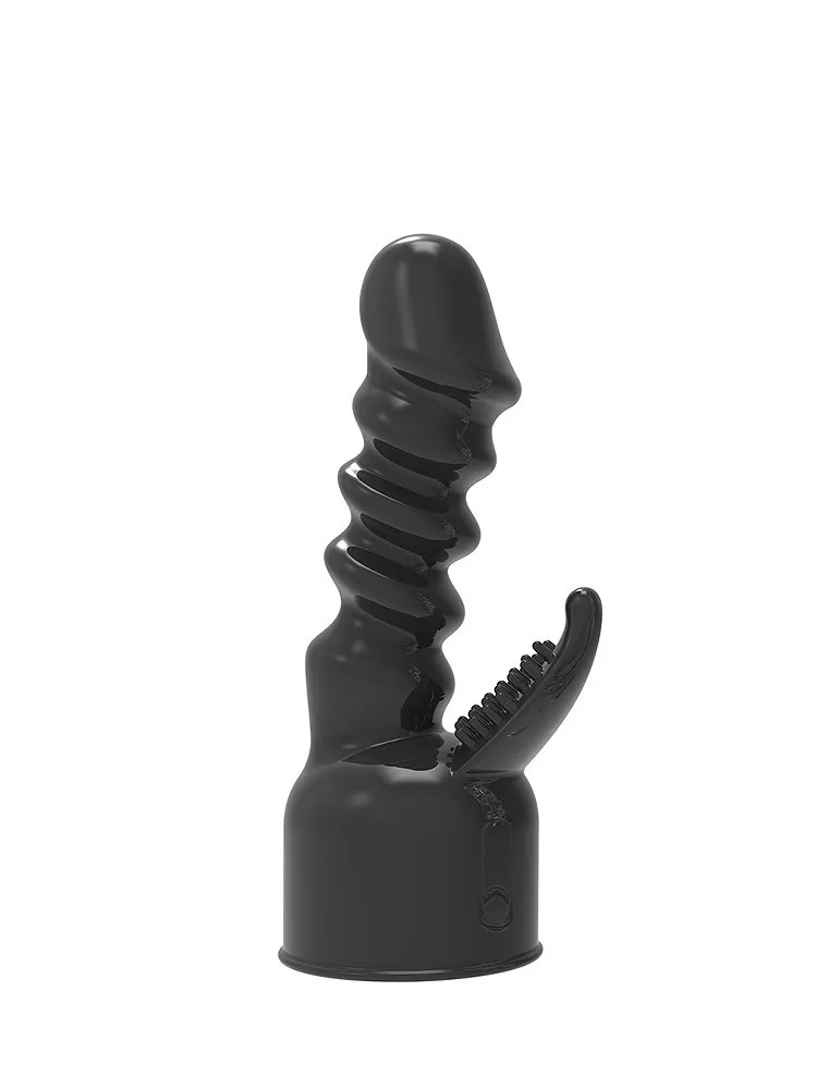 Power Wand Super Dong: Vibratoraufsatz, schwarz Power Wand Super Dong: Vibratoraufsatz, schwarz