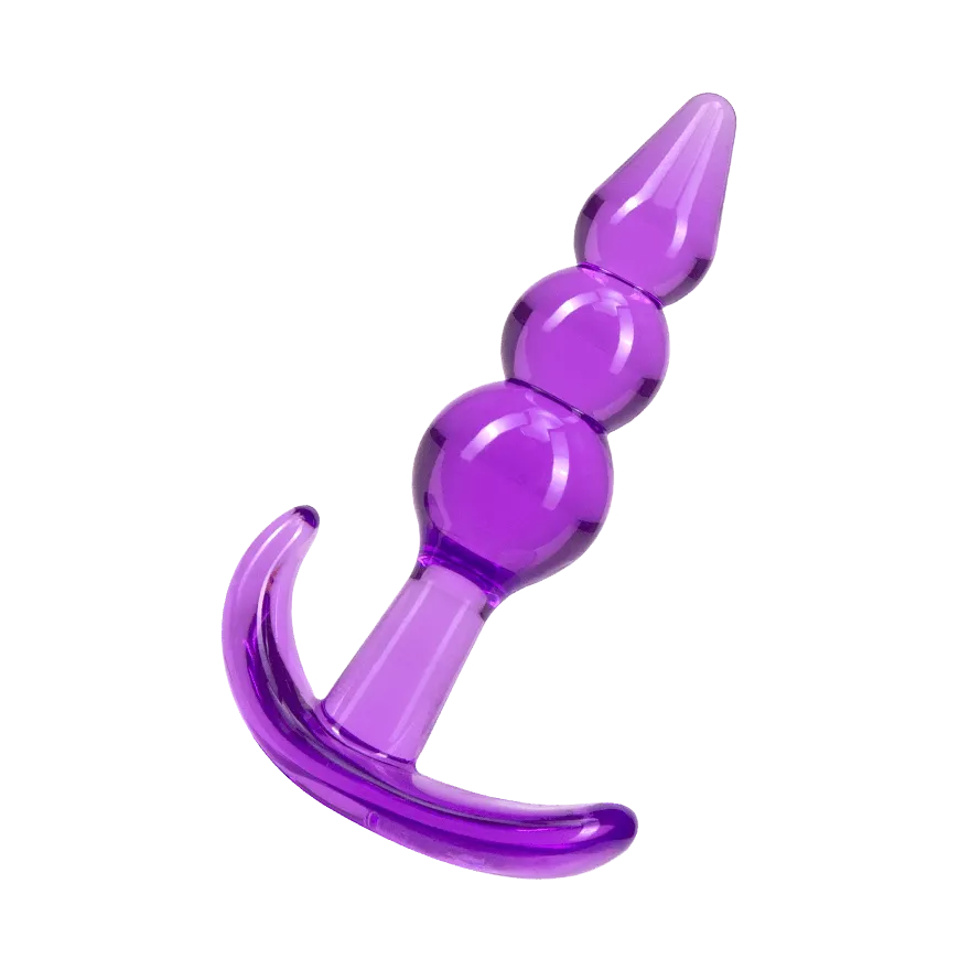 Triple Bead Anal Plug, 9,5 cm Triple Bead Anal Plug, 9,5 cm