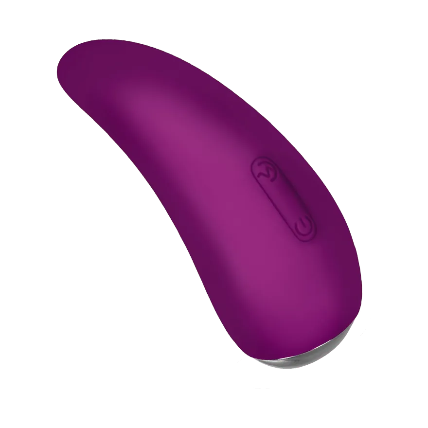 Zungenförmiger Auflegevibrator aus Silikon, 9 cm Zungenförmiger Auflegevibrator aus Silikon, 9 cm
