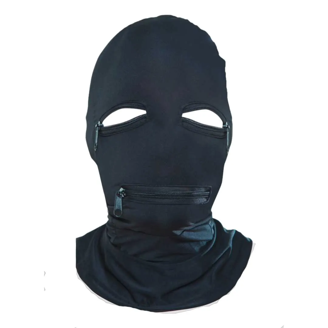 Kopfmaske „Zipper Face Hood“ aus elastischem Stoff Kopfmaske „Zipper Face Hood“ aus elastischem Stoff