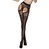 Strapsstrumpfhose ouvert black Strapsstrumpfhose ouvert black