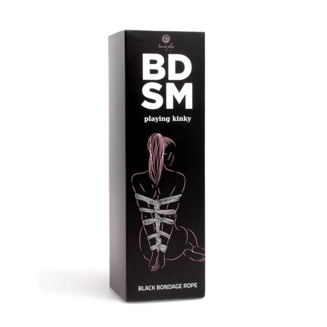 Schwarzes Bondage-Seil – Bild 4