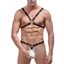 Male Power Rip Off: Harness Set, schwarz (One Size) Male Power Rip Off: Harness Set, schwarz (One Size)
