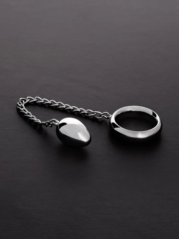 Triune Donut Ring Anal Egg: Edelstahl-Penisring mit Analplug (45mm) Triune Donut Ring Anal Egg: Edelstahl-Penisring mit Analplug (45mm)