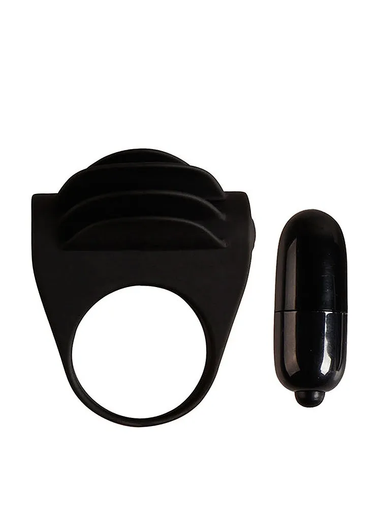 Crazy Bull Chester: Vibro-Penisring, schwarz Crazy Bull Chester: Vibro-Penisring, schwarz