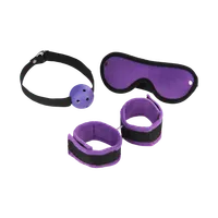 Bondage-Set mit Ballknebel, 3 Teile Bondage-Set mit Ballknebel, 3 Teile