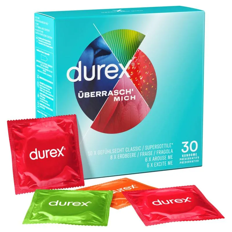 Durex Überrasch Mich - 30 Kondome Durex Überrasch Mich - 30 Kondome