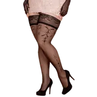 Plus Size Stockings halterlos mit Mustern 20DEN Plus Size Stockings halterlos mit Mustern 20DEN