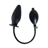 True Black Large: Analplug mit Pumpe, schwarz True Black Large: Analplug mit Pumpe, schwarz