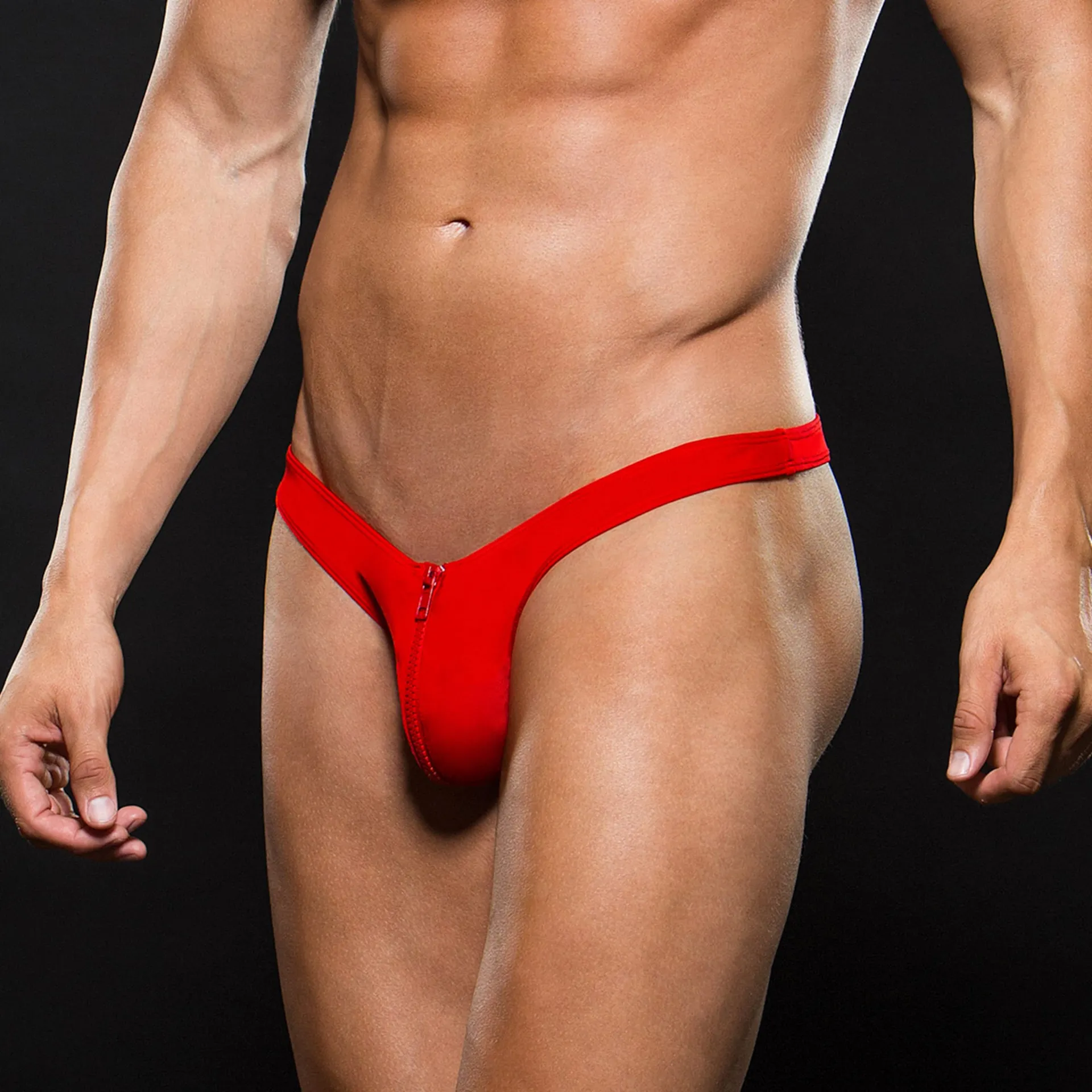 Tanga mit Front-Reiß verschluss Tanga mit Front-Reiß verschluss