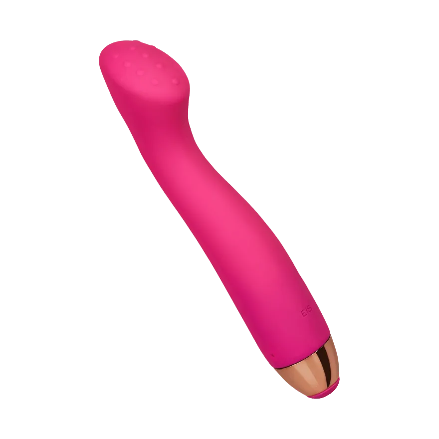 Genoppter G-Punkt-Vibrator aus Silikon, wiederaufladb., 18 cm Genoppter G-Punkt-Vibrator aus Silikon, wiederaufladb., 18 cm