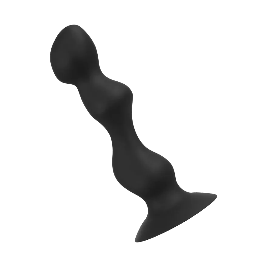 Dildo mit innenliegenden Kugeln aus Silikon, 19 cm Dildo mit innenliegenden Kugeln aus Silikon, 19 cm