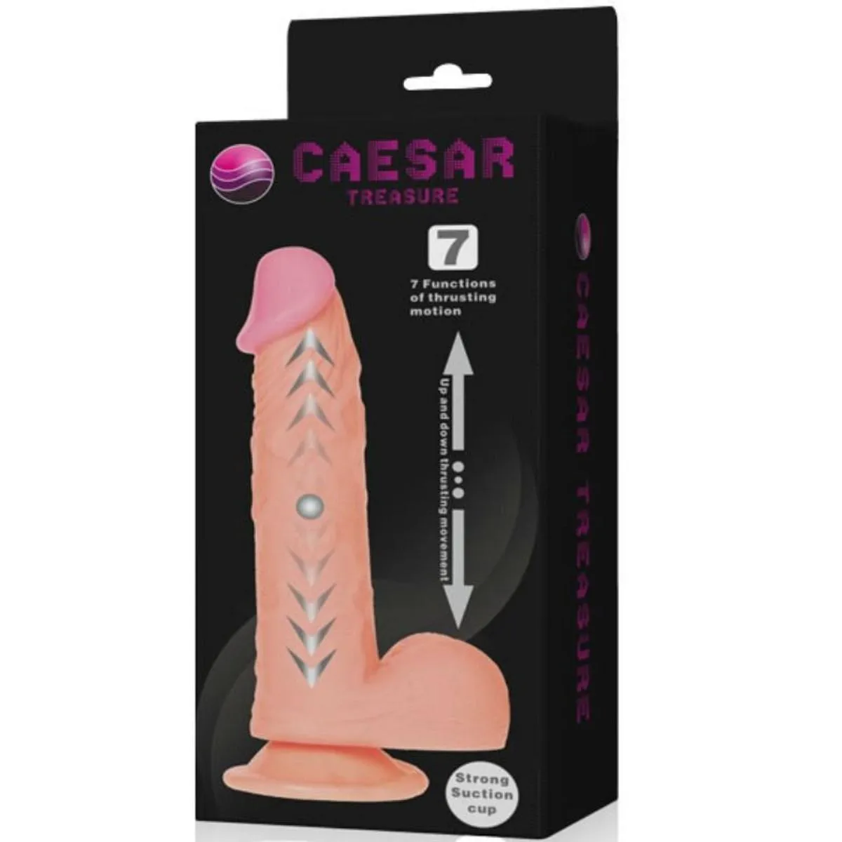 Naturdildo "Caesar Treasure" mit Stoßfunktion – Bild 3