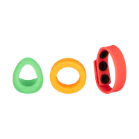 Kit Neon Ring, 3 Teile, 2,5 - 6 cm Kit Neon Ring, 3 Teile, 2,5 - 6 cm