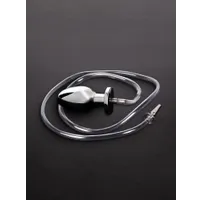 Black Label Fire Hose: Edelstahl-Penisplug mit Schlauch und Edelstahl-Analplug Black Label Fire Hose: Edelstahl-Penisplug mit Schlauch und Edelstahl-Analplug