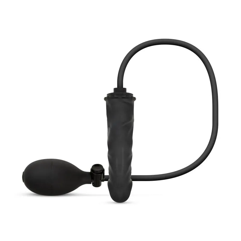 Anal Collection - Aufblasbarer Dildo mit Pumpe 14,5 cm - Schwarz Anal Collection - Aufblasbarer Dildo mit Pumpe 14,5 cm - Schwarz