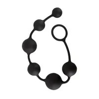 Black Velvets: Analkugelkette, schwarz Black Velvets: Analkugelkette, schwarz