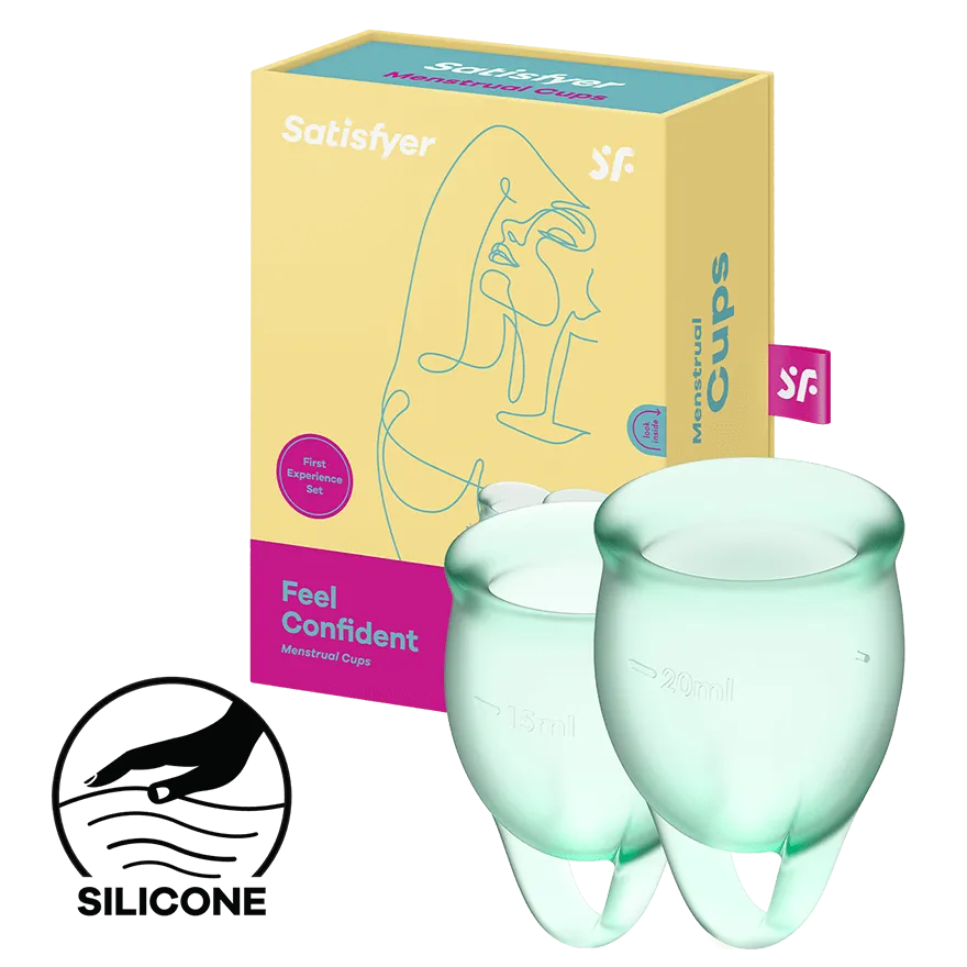 Satisfyer Feel Confident - Menstrual Cup Set, 15 & 20 ml Satisfyer Feel Confident - Menstrual Cup Set, 15 & 20 ml