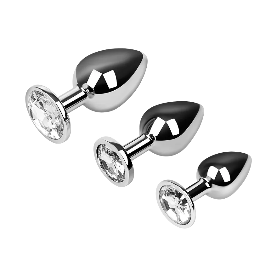 Analplug-Set aus Aluminium, 7 - 9,5 cm Analplug-Set aus Aluminium, 7 - 9,5 cm