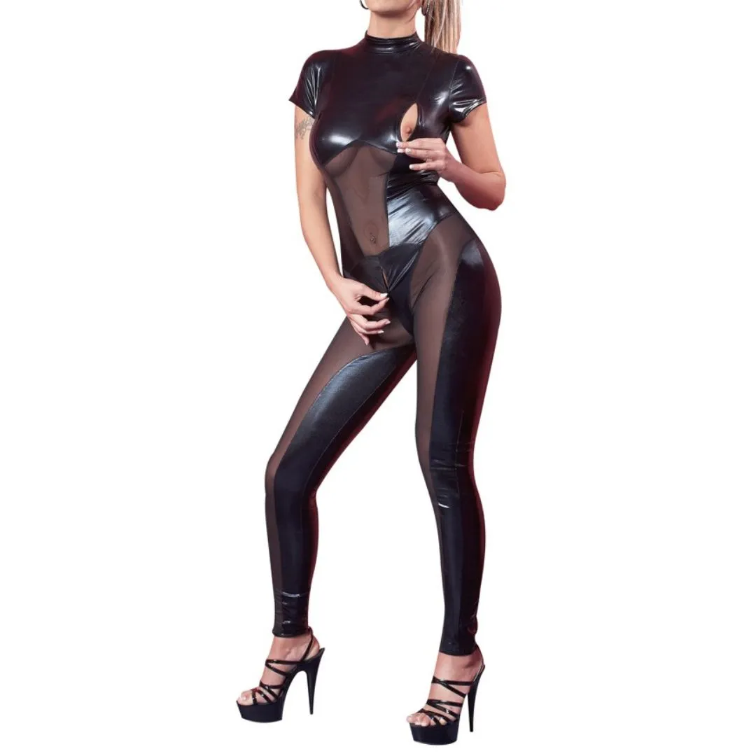 Overall im Wetlook mit 3 Reißverschlüssen – Bild 4