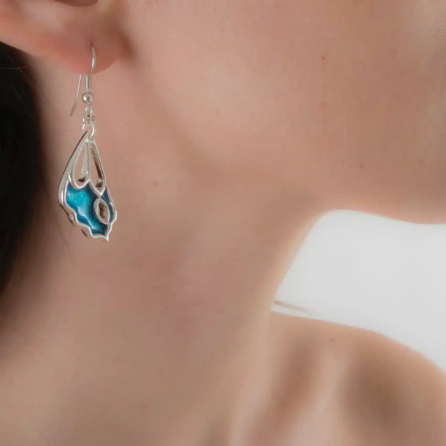 Sylvie Monthulé - Ohrringe Schmetterlingsflügel | Silber – Bild 2