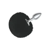 Fluffy Bunny Tail - Metal Butt Plug, 12 cm Fluffy Bunny Tail - Metal Butt Plug, 12 cm