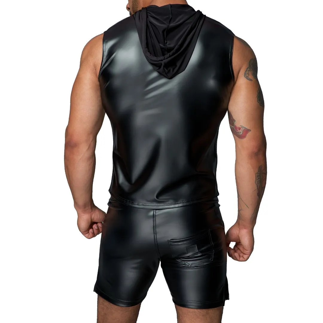 Shirt im Powerwetlook mit Kapuze – Bild 4