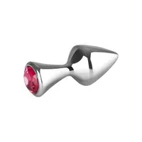 Kleiner Aluminium-Plug mit Kristall, 7 cm Kleiner Aluminium-Plug mit Kristall, 7 cm