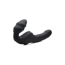 Strap U Slim Rider: Ribbed Strapless Strap-On, schwarz Strap U Slim Rider: Ribbed Strapless Strap-On, schwarz