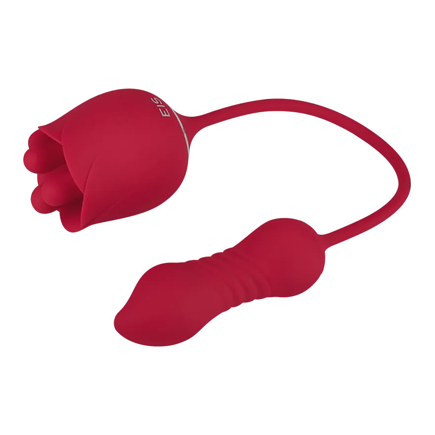 Rosenförmiger Vibrator mit Bullet, 38,5 cm Rosenförmiger Vibrator mit Bullet, 38,5 cm