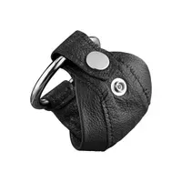 Leder-Peniskäfig mit Druckknopf Leder-Peniskäfig mit Druckknopf
