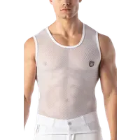 Herren Tanktop Netz in weiß Herren Tanktop Netz in weiß