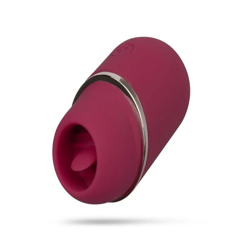 Zungen-Vibrator mit Schutzkappe - Pink – Bild 5