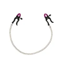 Bad Kitty Silikon-Nippelklemmen, schwarz/lila Bad Kitty Silikon-Nippelklemmen, schwarz/lila