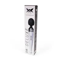 Pixey Deluxe: Wandvibrator, silber/schwarz Pixey Deluxe: Wandvibrator, silber/schwarz