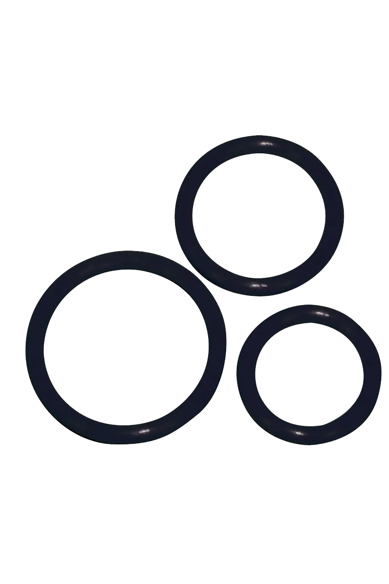 3tlg. Penisring-Set aus Silikon - Ø 3,2/4,2/5cm 3tlg. Penisring-Set aus Silikon - Ø 3,2/4,2/5cm