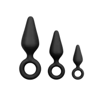 3tlg. Analplug-Set schwarz - S/M/L 3tlg. Analplug-Set schwarz - S/M/L