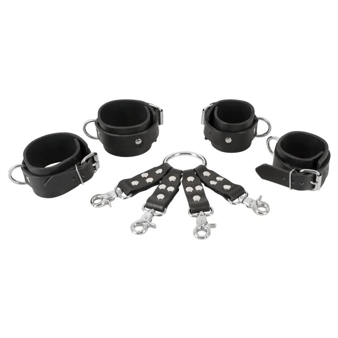 Leder Hogtie Fessel-Set, 3-teilig – Bild 5