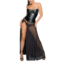 sexy Wetlook-Tüll-Kleid sexy Wetlook-Tüll-Kleid